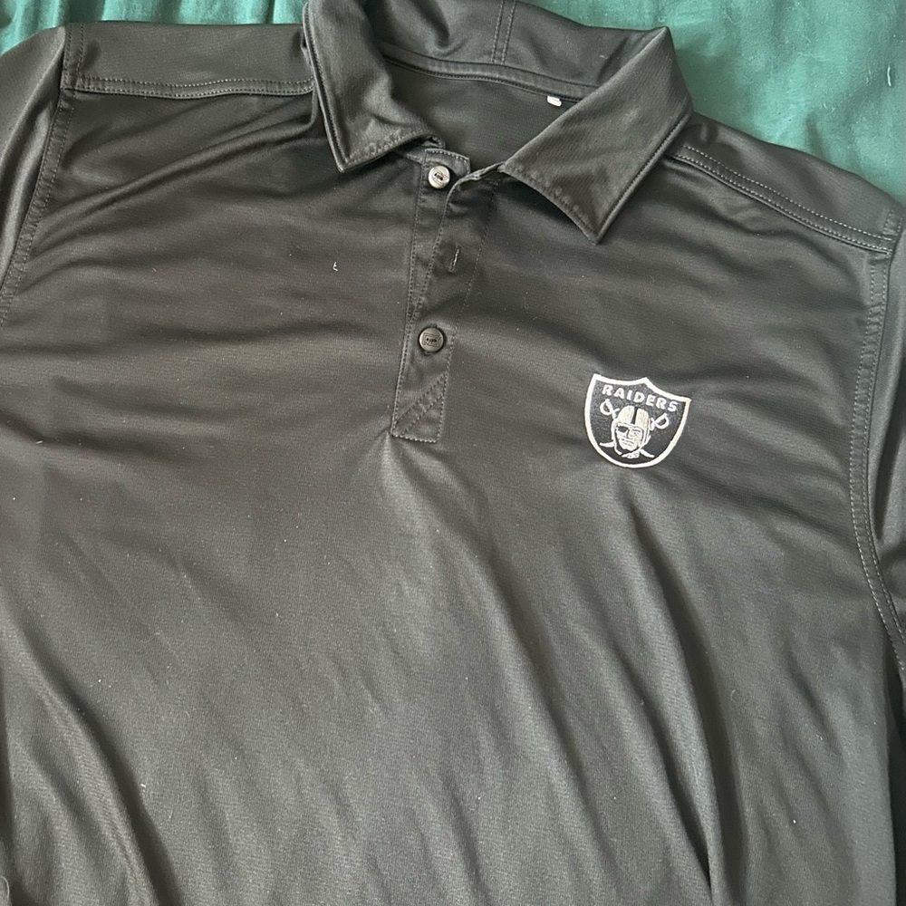 Men's Black Polo Shirt Raiders